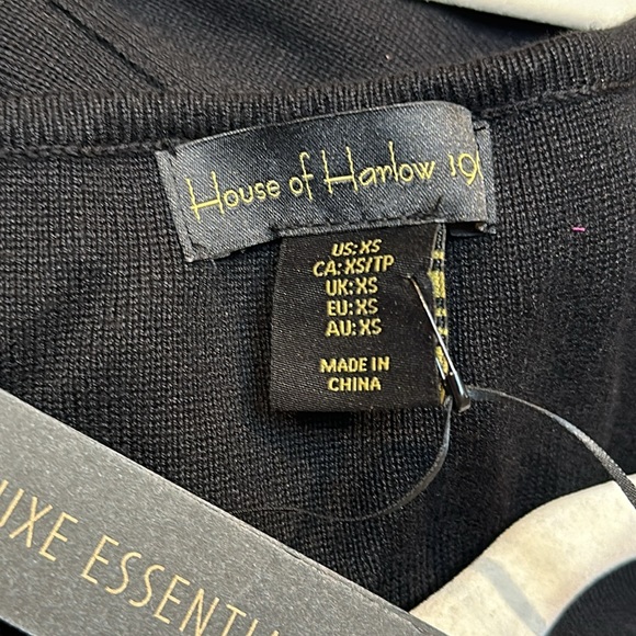 House of Harlow Black Bodycon Mini Dress Size XS - Picture 5 of 6